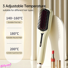 HHB 2-in-1 Hair Straightener & Detangling Brush