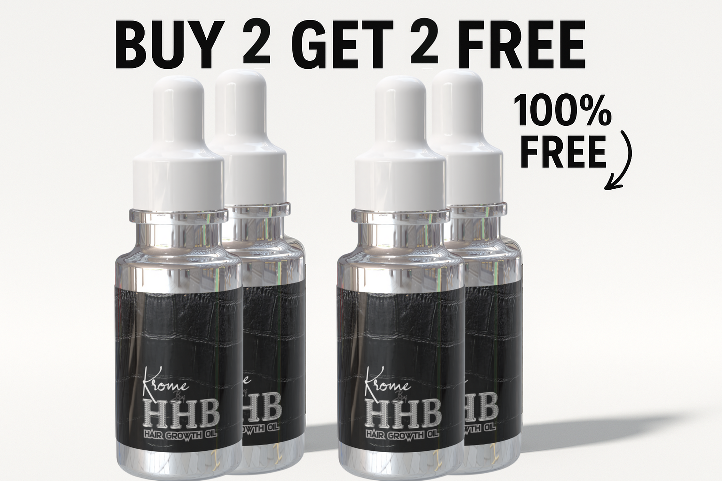 Krome' By HHB Men's Hair & Beard Batana Oil - VIP